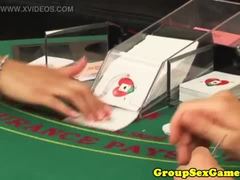 Misty Mild cocksucking after pokergame