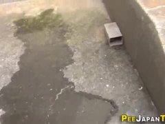 Sneaky asians urinating