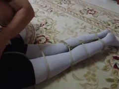 Bondage asian policewoman